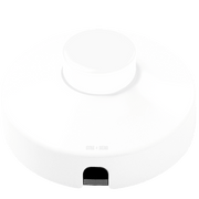WHITE DUROPLAST FOOT INLINE LAMP LIGHT SWITCH - DYKE & DEAN